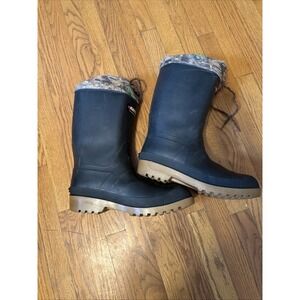 Baffin Men's Plain Toe Hunter Boots Forrest/Black 10 EUC Rain Waterproof Warm